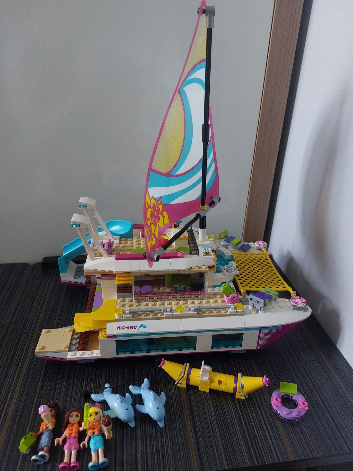 LEGO Friends Catamaran 41317 met accessoires en doos, Gebruikt, Lego, Friends, Ophalen of Verzenden