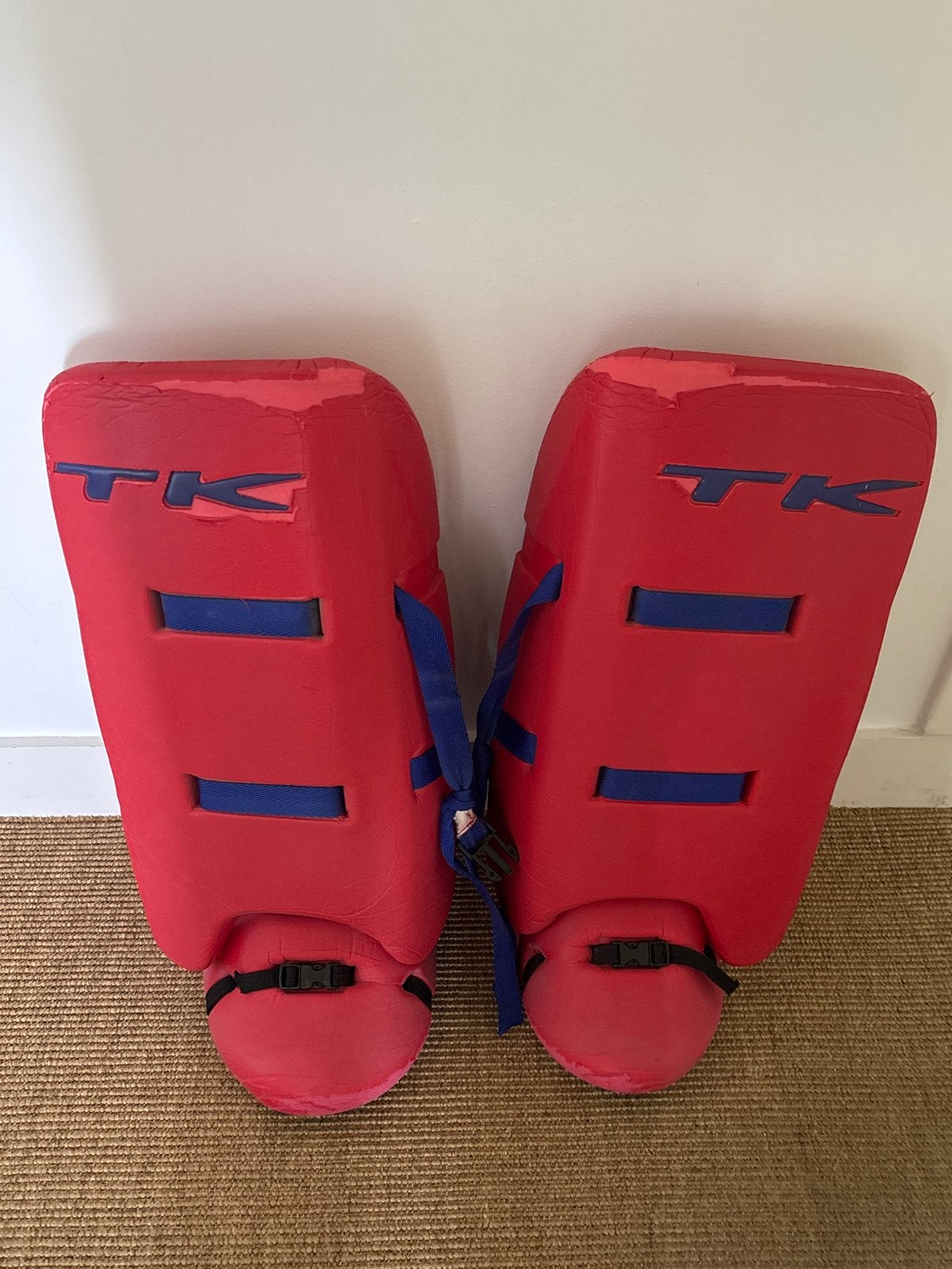 TK Hockey Keepersbeschermers - Rood/Blauw, Verzenden, Gebruikt, Overige typen