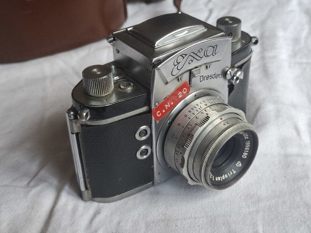 Vintage Exa version 4 Camera met Meyer-Optik 50mm lens, Ophalen of Verzenden, Gebruikt, Spiegelreflex, Overige Merken
