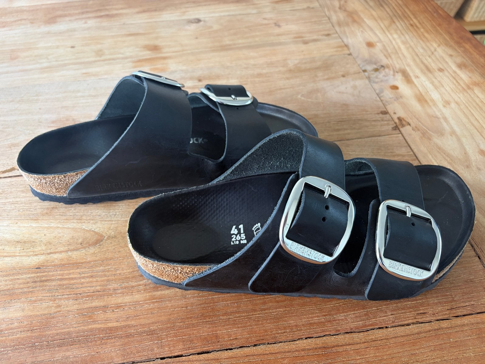 Birkenstock Arizona Big Buckle  - zwart Maat 41, Kleding | Dames, Zwart, Zo goed als nieuw, Sandalen of Muiltjes, Ophalen of Verzenden