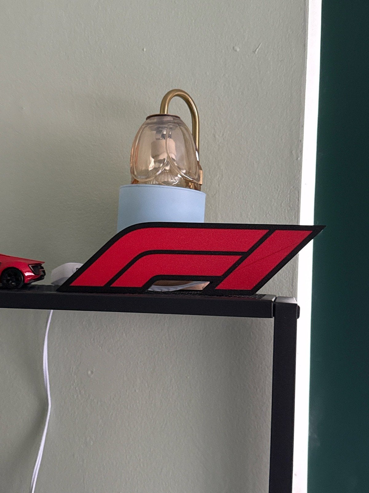 F1 Logo Dubbelzijdige LED Wandlamp met USB, Ophalen of Verzenden, Nieuw