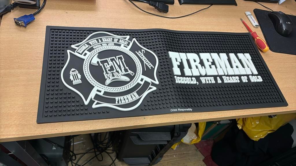 Fireman bar mat, Verzamelen, Ophalen of Verzenden, Zo goed als nieuw, Overige typen, Overige merken