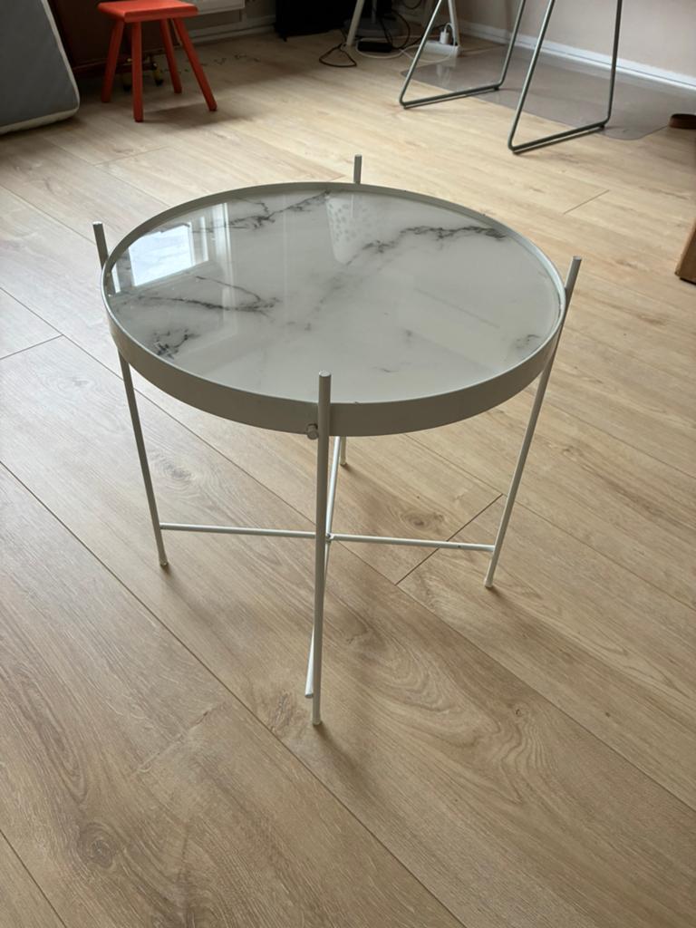 Zuiver bijzettafel, Ophalen, Minder dan 45 cm, Minder dan 55 cm, Gebruikt