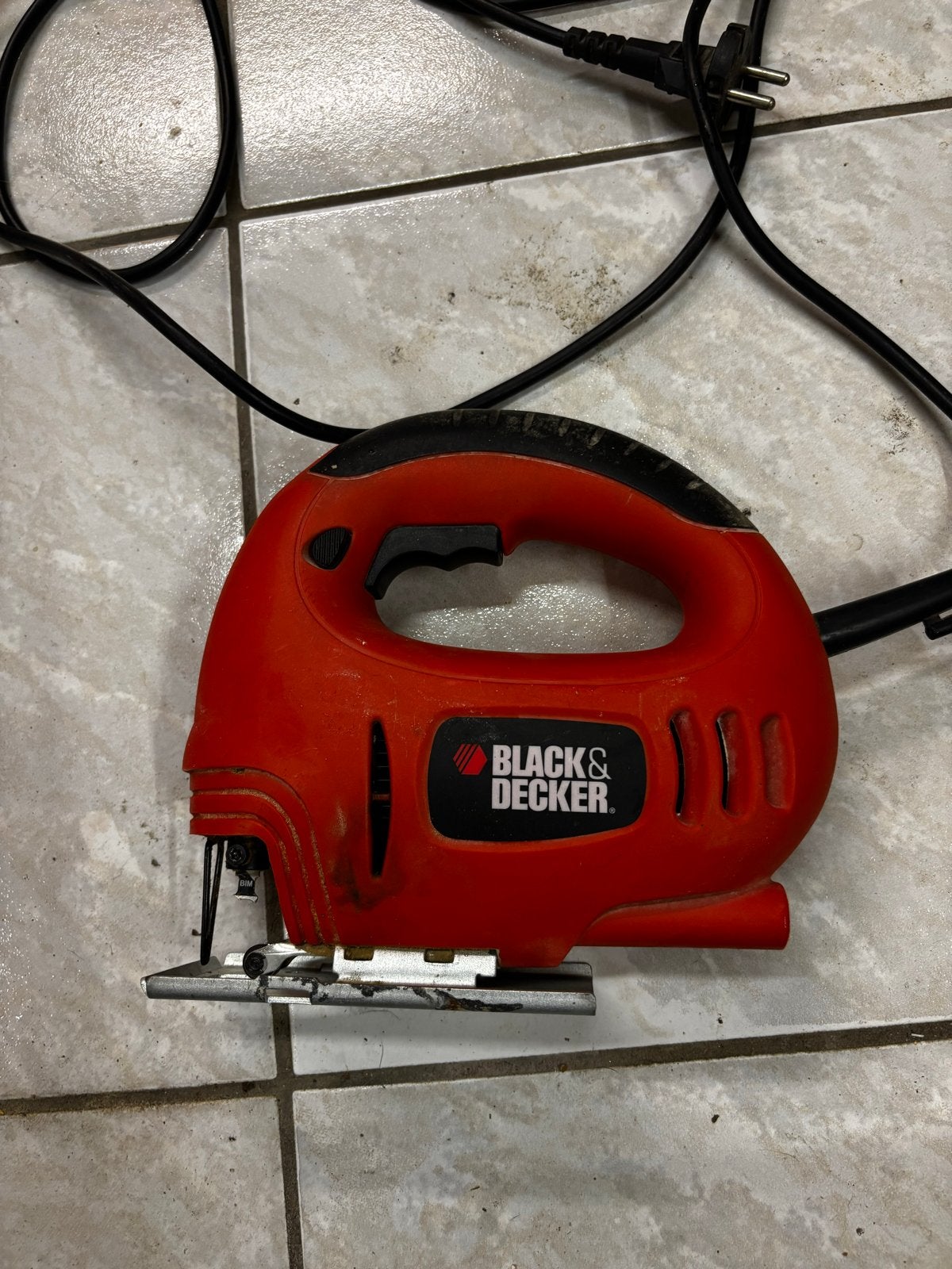 Decoupeerzaag Black & Decker KS400E 450W Type1, Doe-het-zelf en Verbouw, Gereedschap | Zaagmachines, Ophalen, Gebruikt, Decoupeerzaag