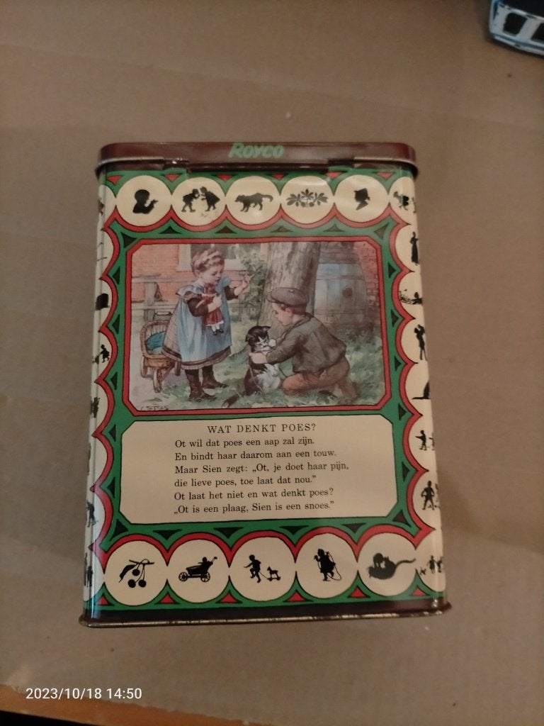 Blik ot en sien Royco, Verzamelen, Blikken, Ophalen of Verzenden, Zo goed als nieuw, Overige