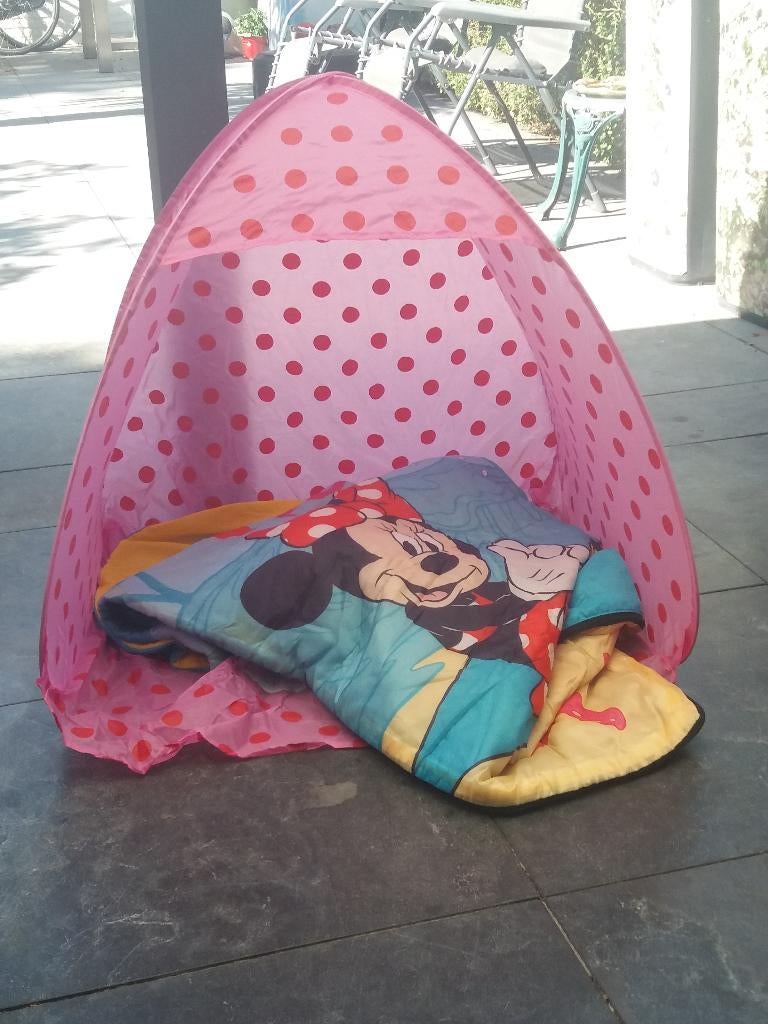 Roze pop up speeltent /camping/tent /strand tent /strandtent, Ophalen of Verzenden, Zo goed als nieuw