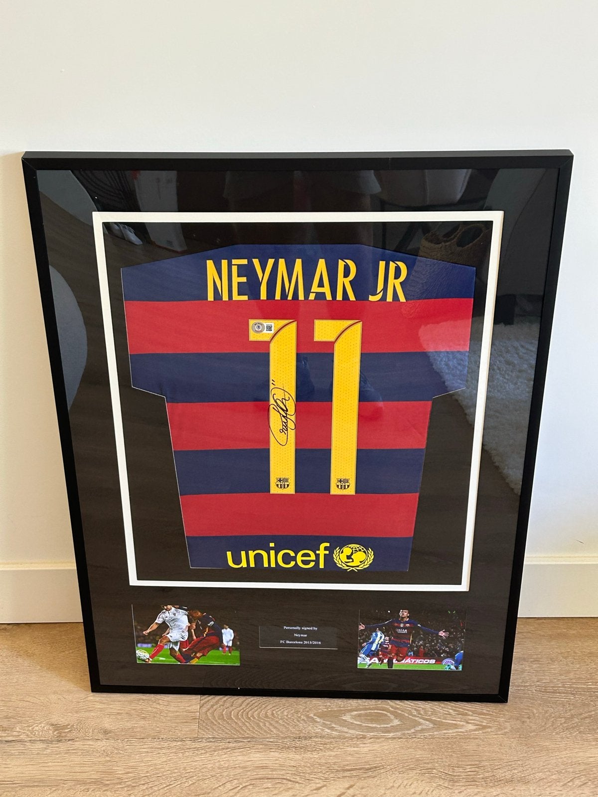 Neymar Jr. Gesigneerd Shirt FC Barcelona 2015/2016 COA Becke, Ophalen of Verzenden, Zo goed als nieuw, Buitenlandse clubs, Shirt