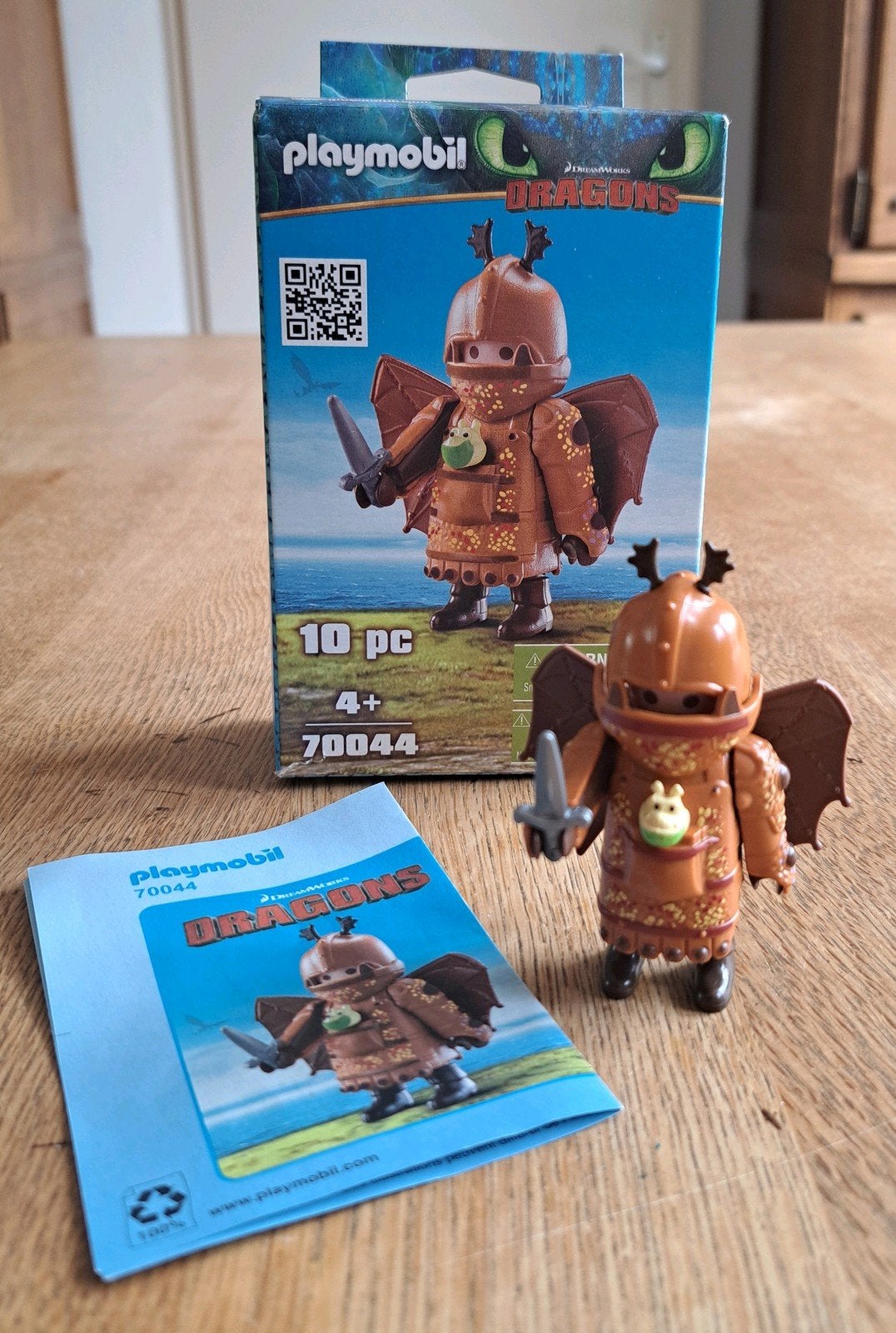 Playmobil Dragons Vissenpoot met vliegpak 70044, Complete set, Overige typen, Ophalen of Verzenden, Zo goed als nieuw