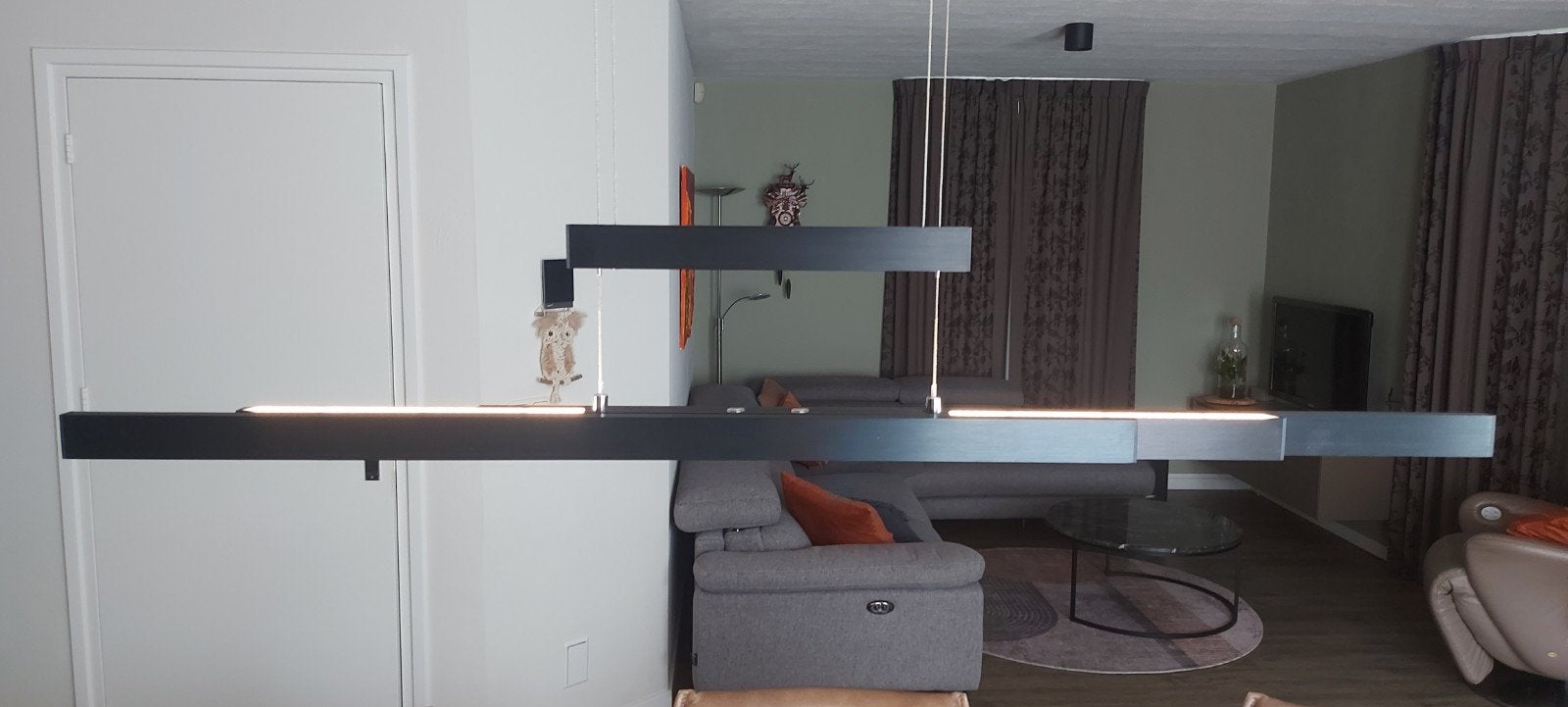 Trio Trajan design verstelbare hanglamp met dimmer touch, Ophalen of Verzenden, Zo goed als nieuw