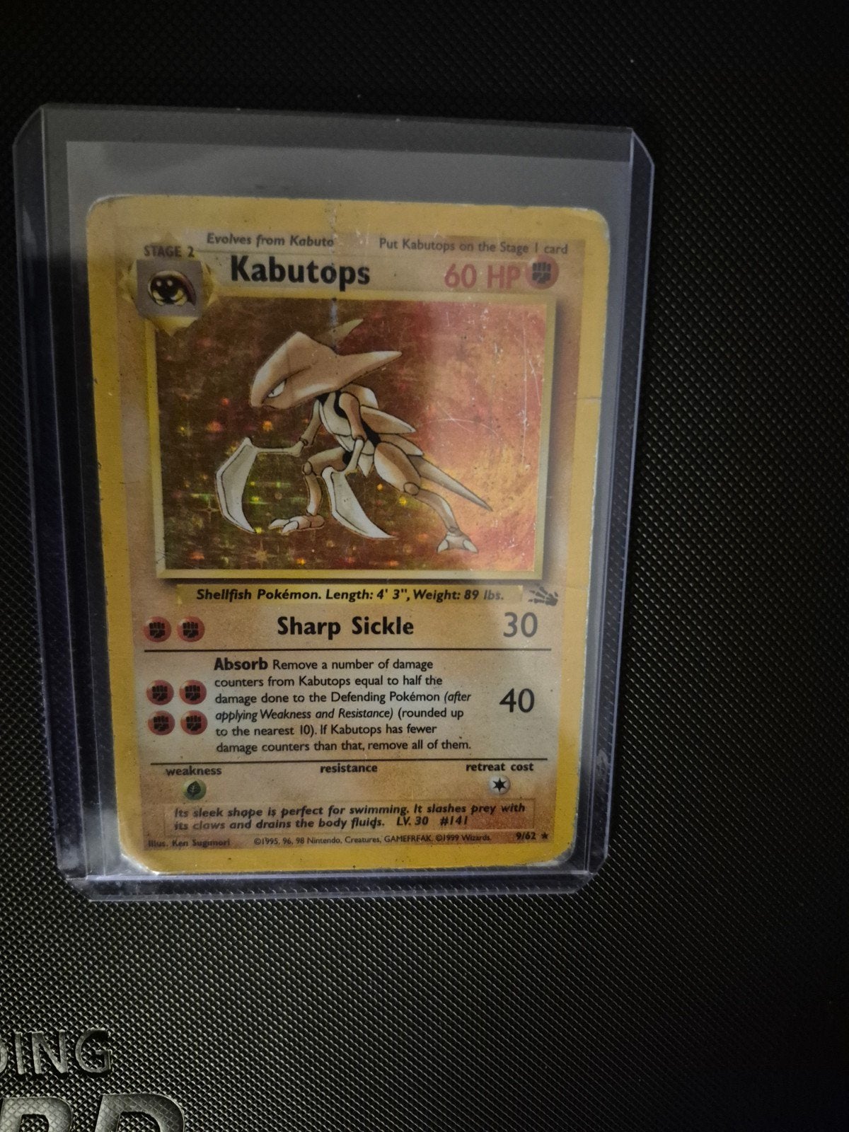 Kabutops 9/62, Hobby en Vrije tijd, Verzamelkaartspellen | Pokémon, Ophalen of Verzenden
