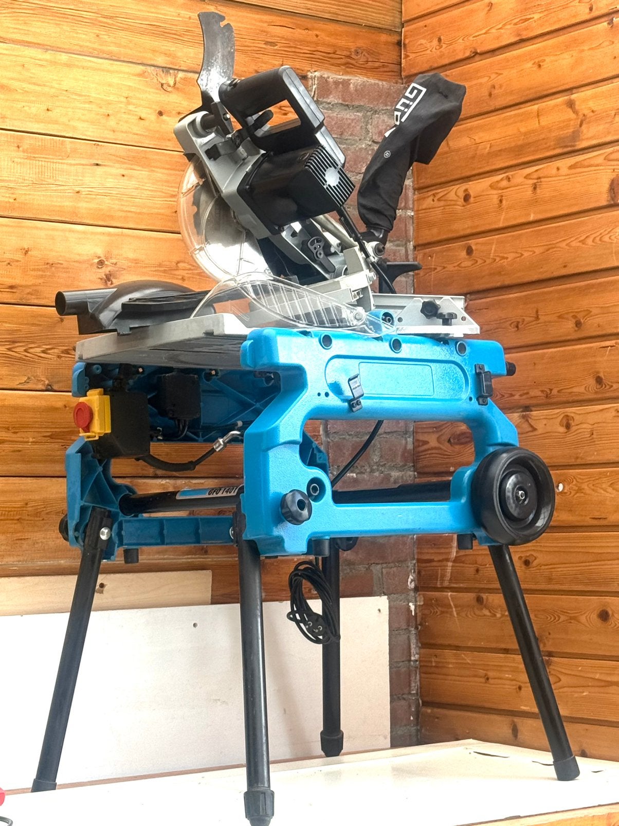 Güde GFO 1401 afkortzaag en tafelzaag 1400W 216 MM, Doe-het-zelf en Verbouw, Gereedschap | Zaagmachines, Ophalen, 1200 watt of meer