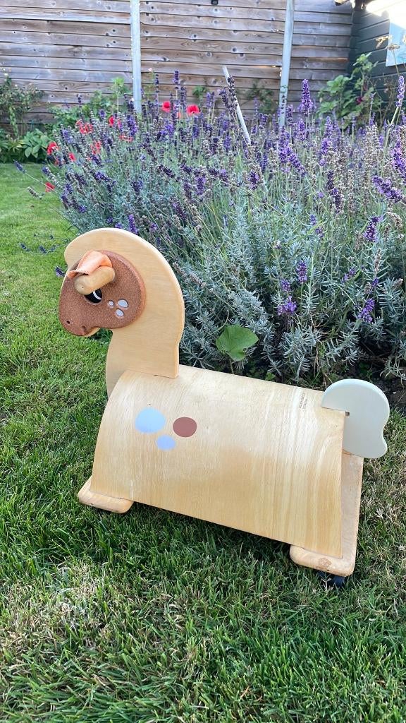 Loopkar/loopwagen Houten pony Dille en Kamille, Kinderen en Baby's, Ophalen of Verzenden, Zo goed als nieuw, Duw- of Trekspeelgoed
