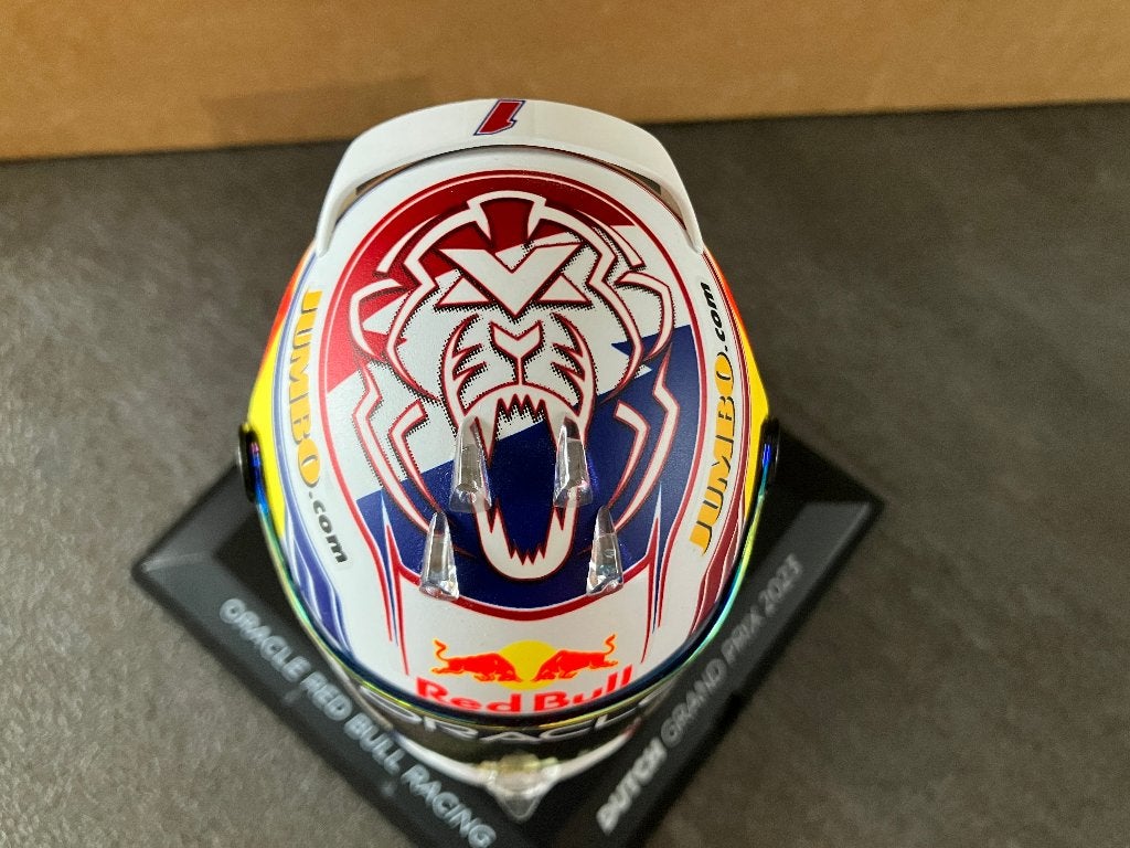 ✅ Max Verstappen 1:4 helm 2023 Dutch GP Red Bull RB19, Ophalen of Verzenden, Nieuw, Formule 1