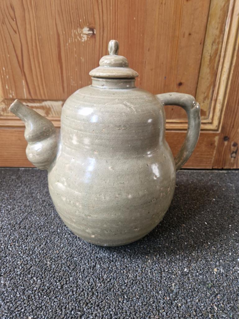Antieke Chinese Celadon (Thee)pot, Antiek en Kunst, Ophalen
