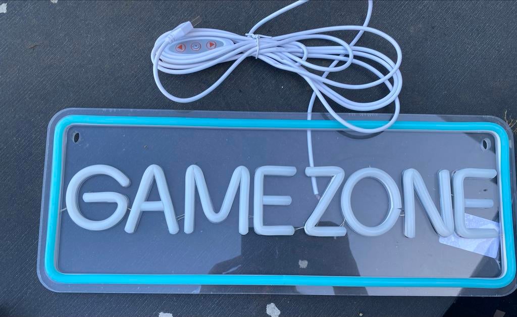 Gaming LED Neon Lichtborden - Game Zone & Headset, Ophalen of Verzenden, Nieuw