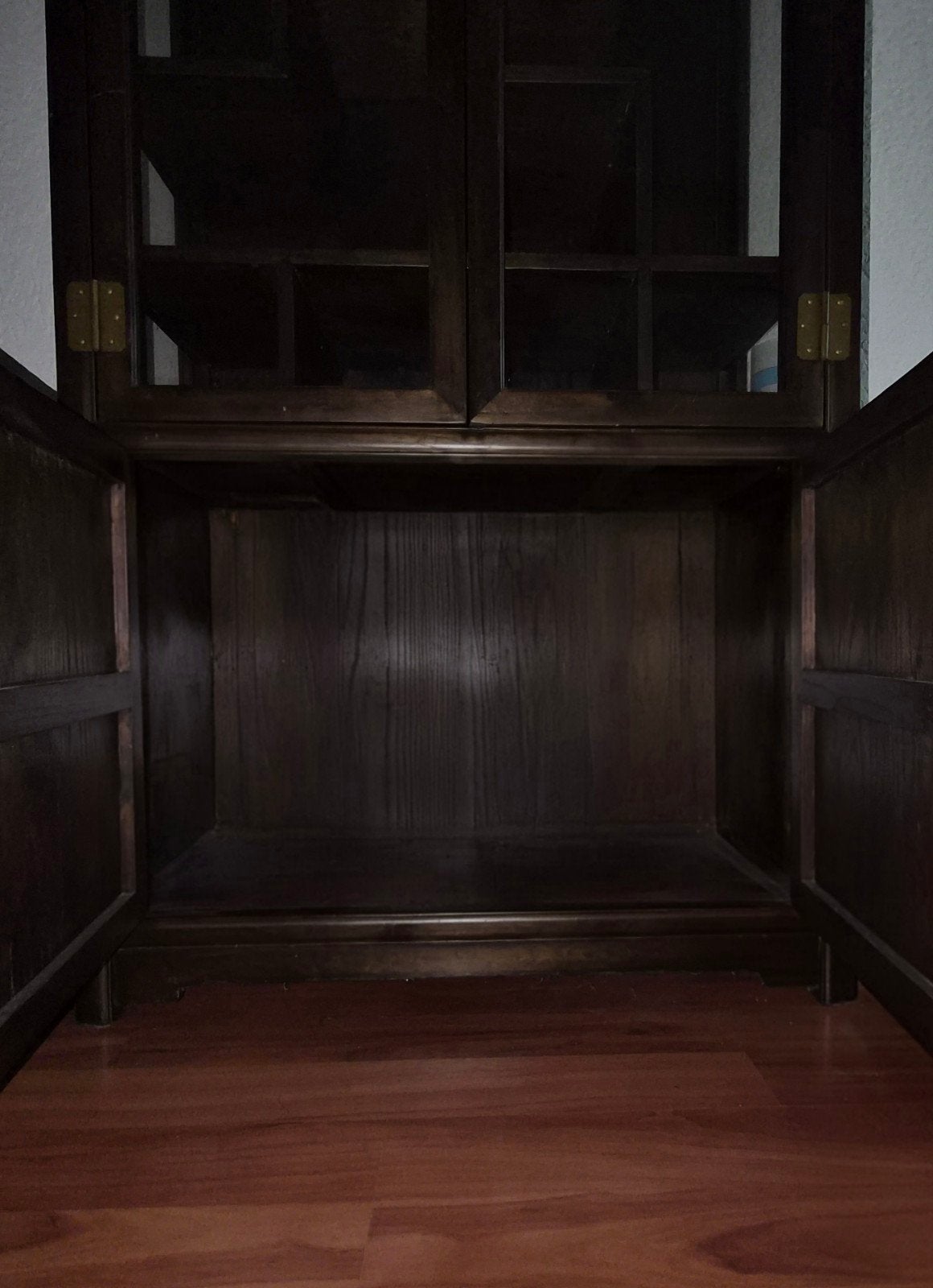 Antieke Chinese Kast met Glazen Deuren, Antiek en Kunst, Ophalen of Verzenden