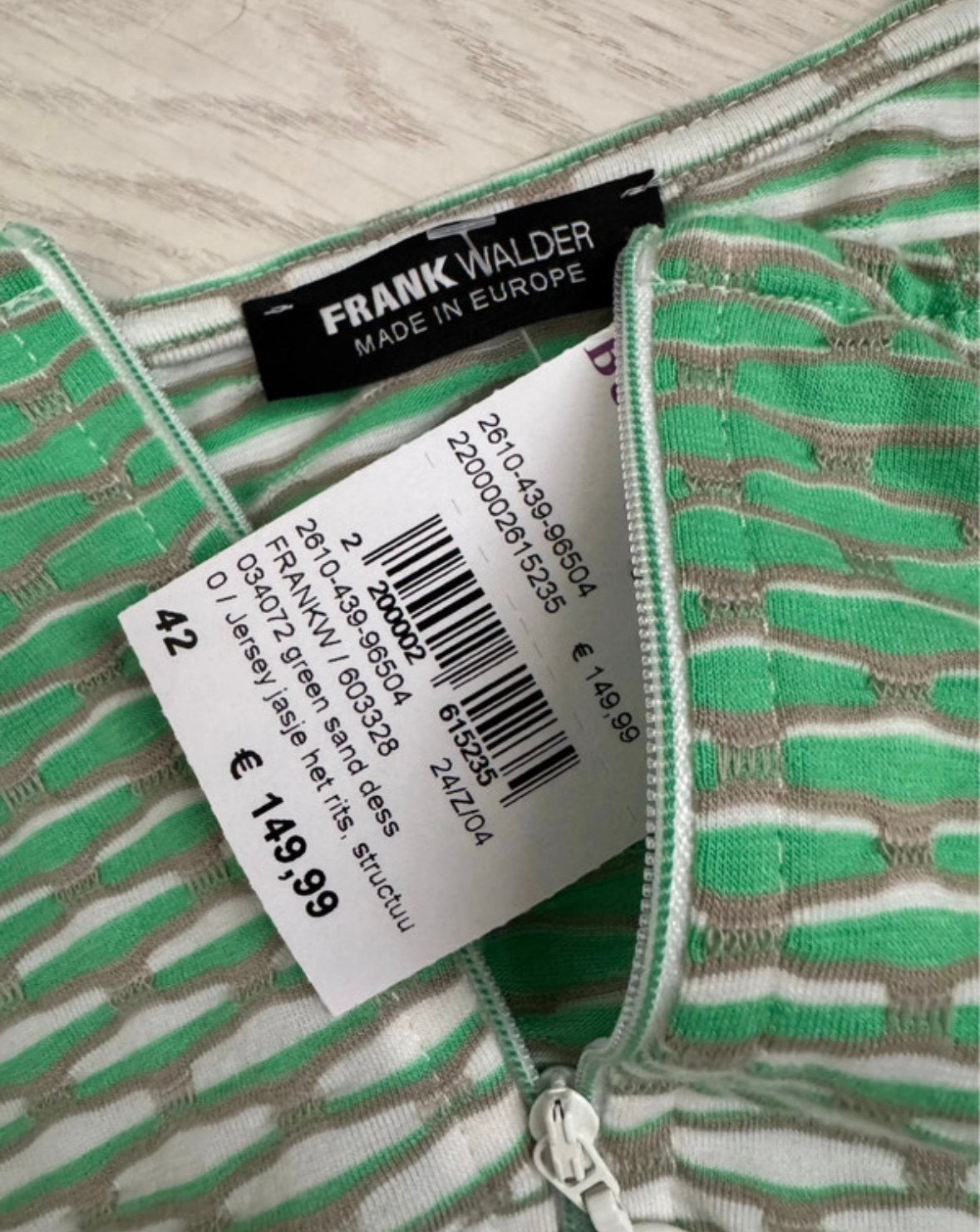 €Nieuw Frank Walder vest/jasje – fris jadegroen van 149,99, Maat 42/44 (L), Nieuw, Ophalen of Verzenden, Jasje