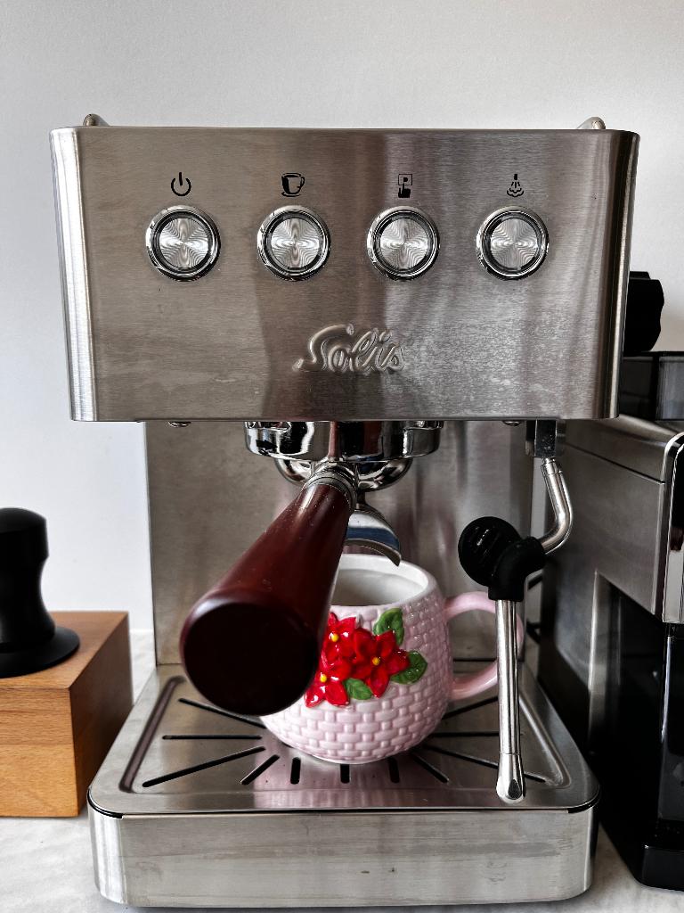 Solis Barista Gran Gusto en koffiemaler, Witgoed en Apparatuur, Koffiezetapparaten, Zo goed als nieuw, Gemalen koffie, Espresso apparaat