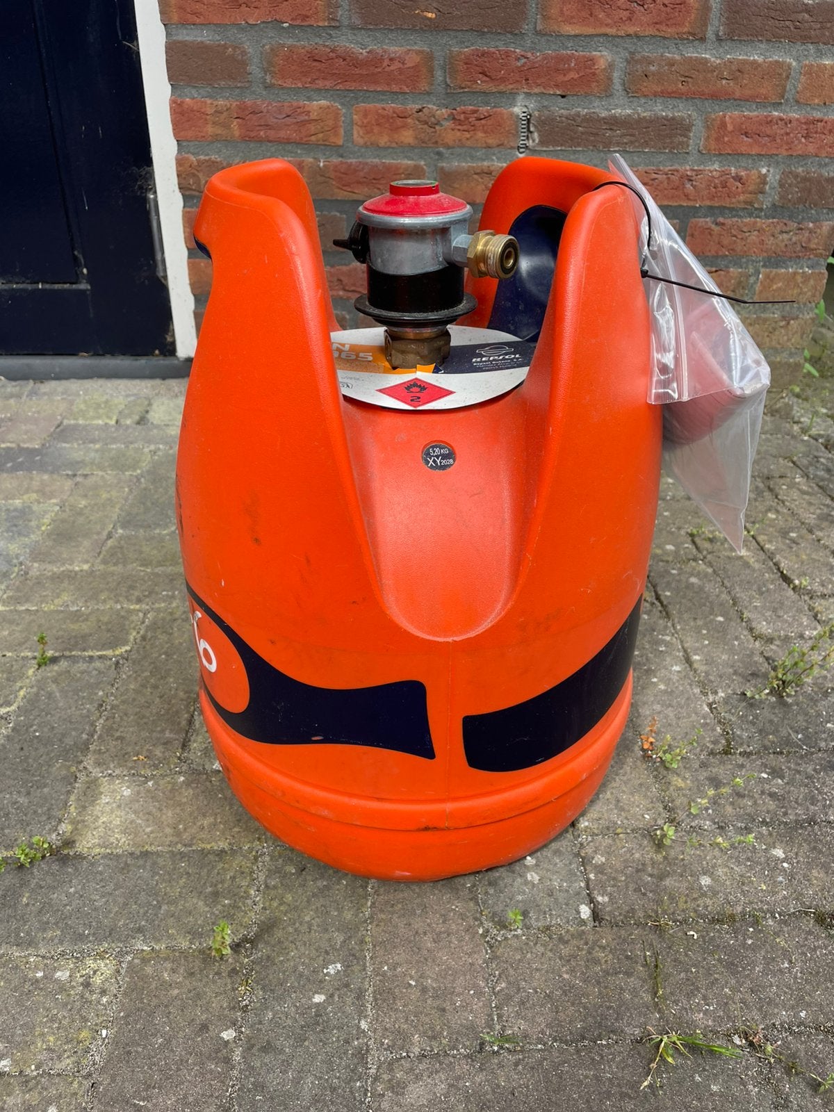 Spaanse Omruil Gasfles 6kg Lichtgewicht Butaan, Caravans en Kamperen, Ophalen, Zo goed als nieuw