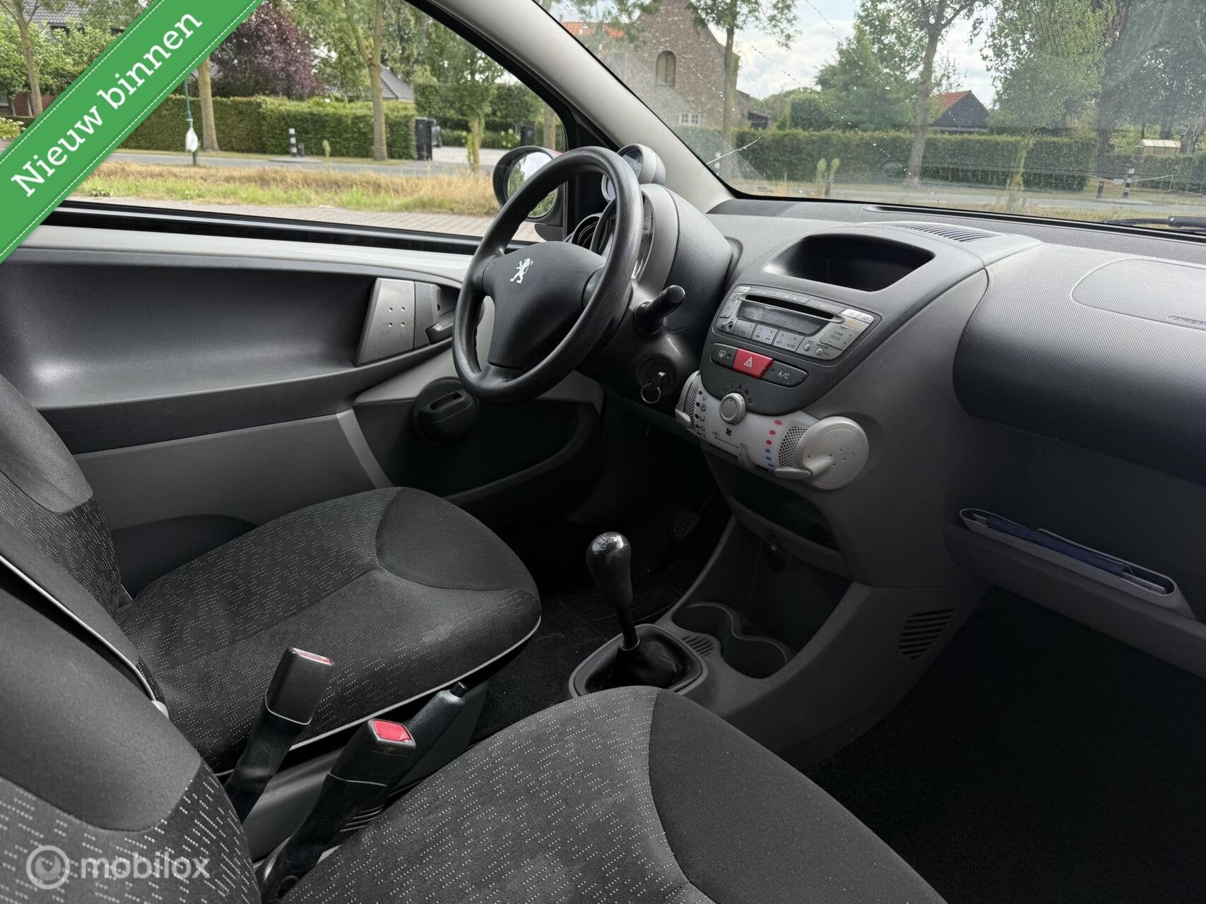 Peugeot 107 1.0-12V XS Airco EL Ramen Apk NL Auto 2010, Voorwielaandrijving, Euro 5, Stof, Gebruikt