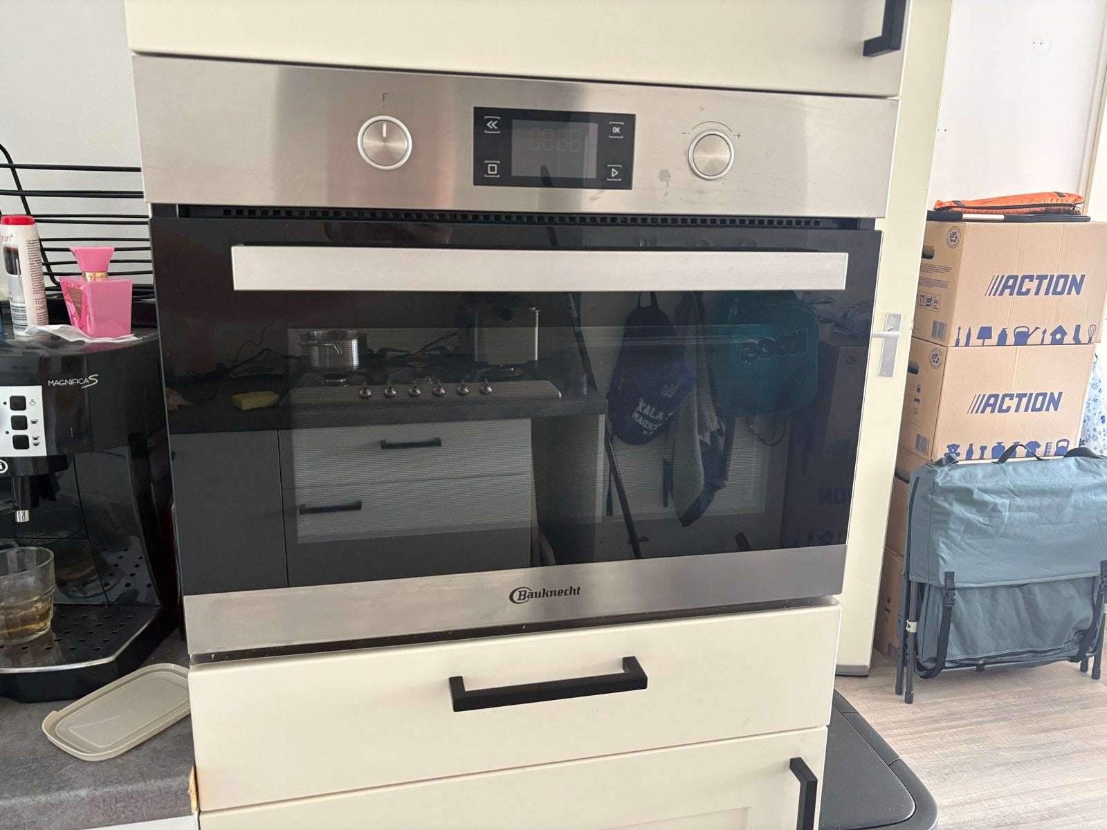 Bauknecht Combi-oven - Inbouw - Zo goed als nieuw, Witgoed en Apparatuur, Ophalen, 45 tot 50 cm, Bauknecht, Hete lucht