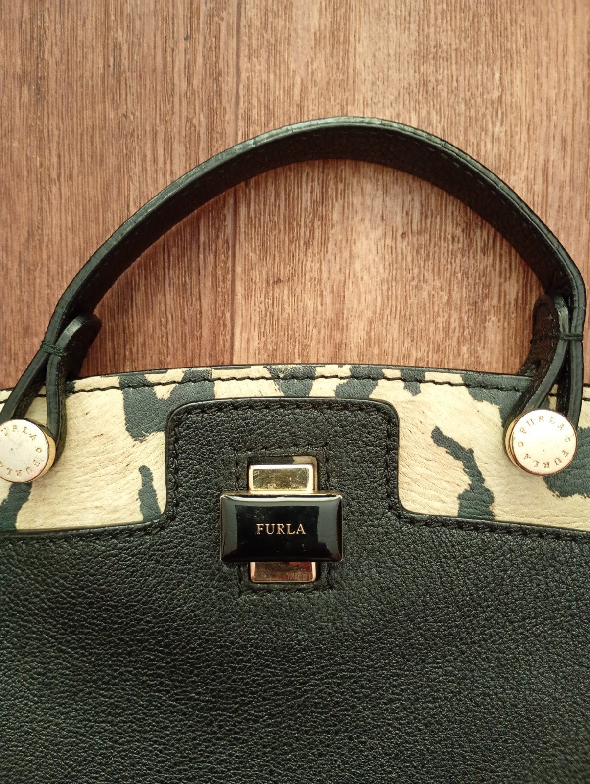 FURLA leren tas ,2x gebruik, Ophalen of Verzenden, Zo goed als nieuw, Zwart, Schoudertasje