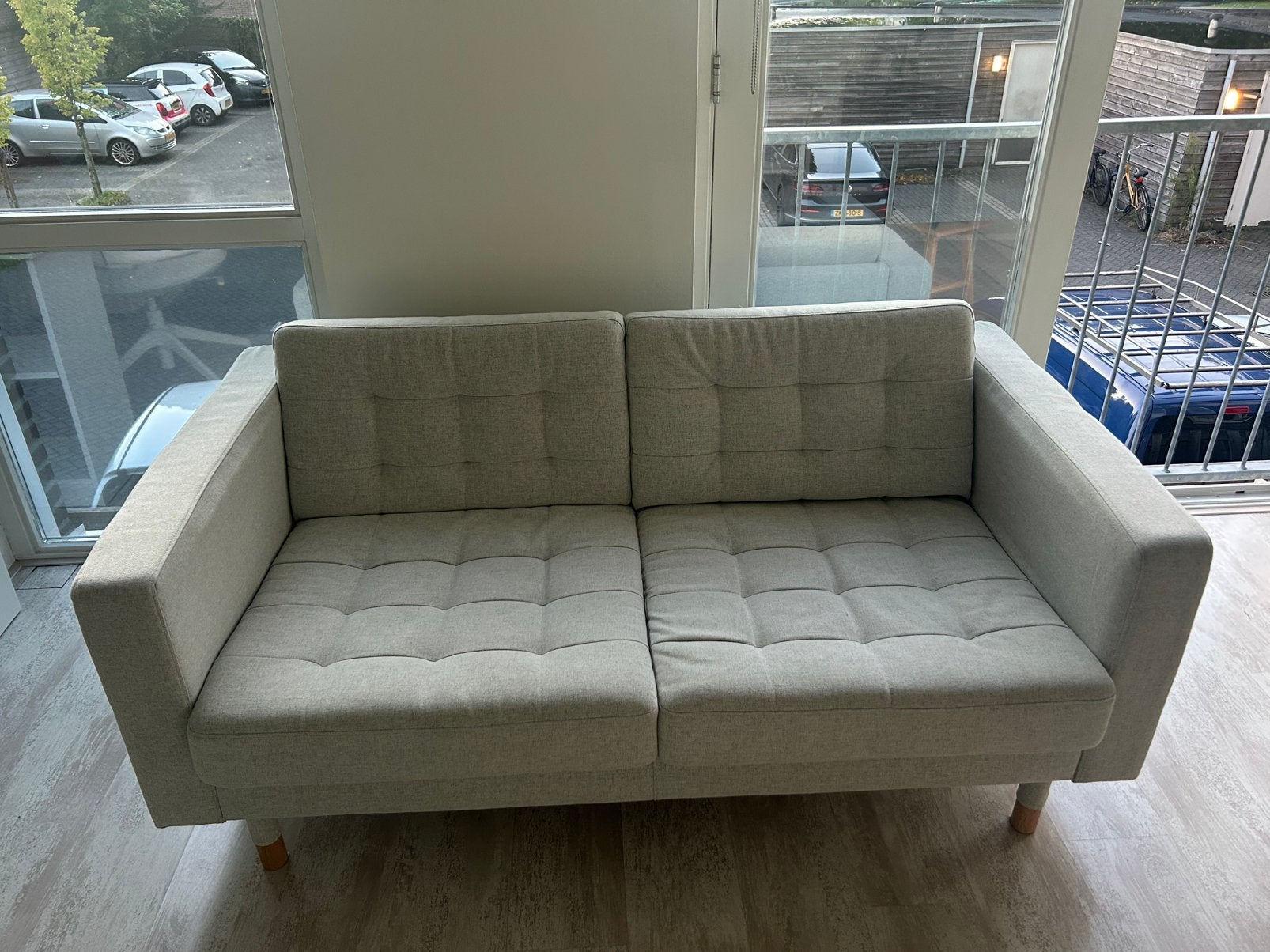 LANDSKRONA 2-zits Beige, Huis en Inrichting, Ophalen, 150 tot 200 cm, Tweepersoons, 75 tot 100 cm