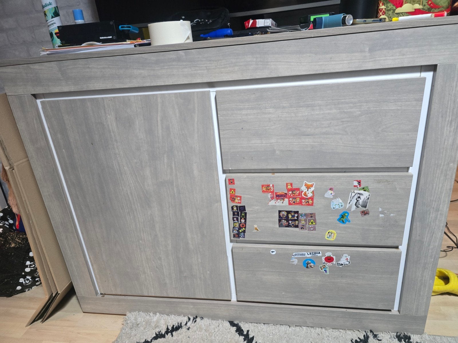 Kledingkast en ladekast set - Gebruikt, Huis en Inrichting, Gebruikt, 100 tot 150 cm, Met lade(s), Ophalen of Verzenden