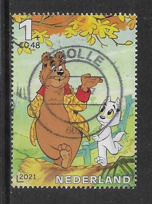 2021, Kinderzegel Tom Poes 80, Bommel/Tom Poes [3975b](K0804, Ophalen of Verzenden