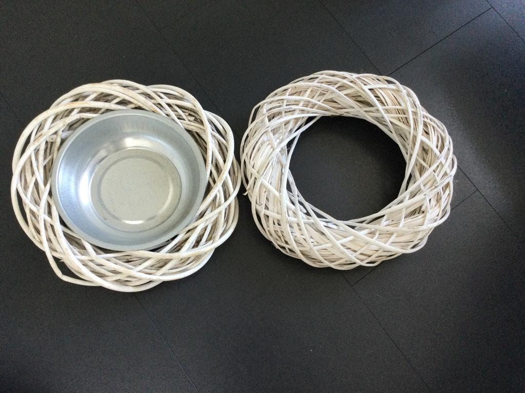 Witte decoratie kransen, Huis en Inrichting, Woonaccessoires | Kransen, Ophalen of Verzenden