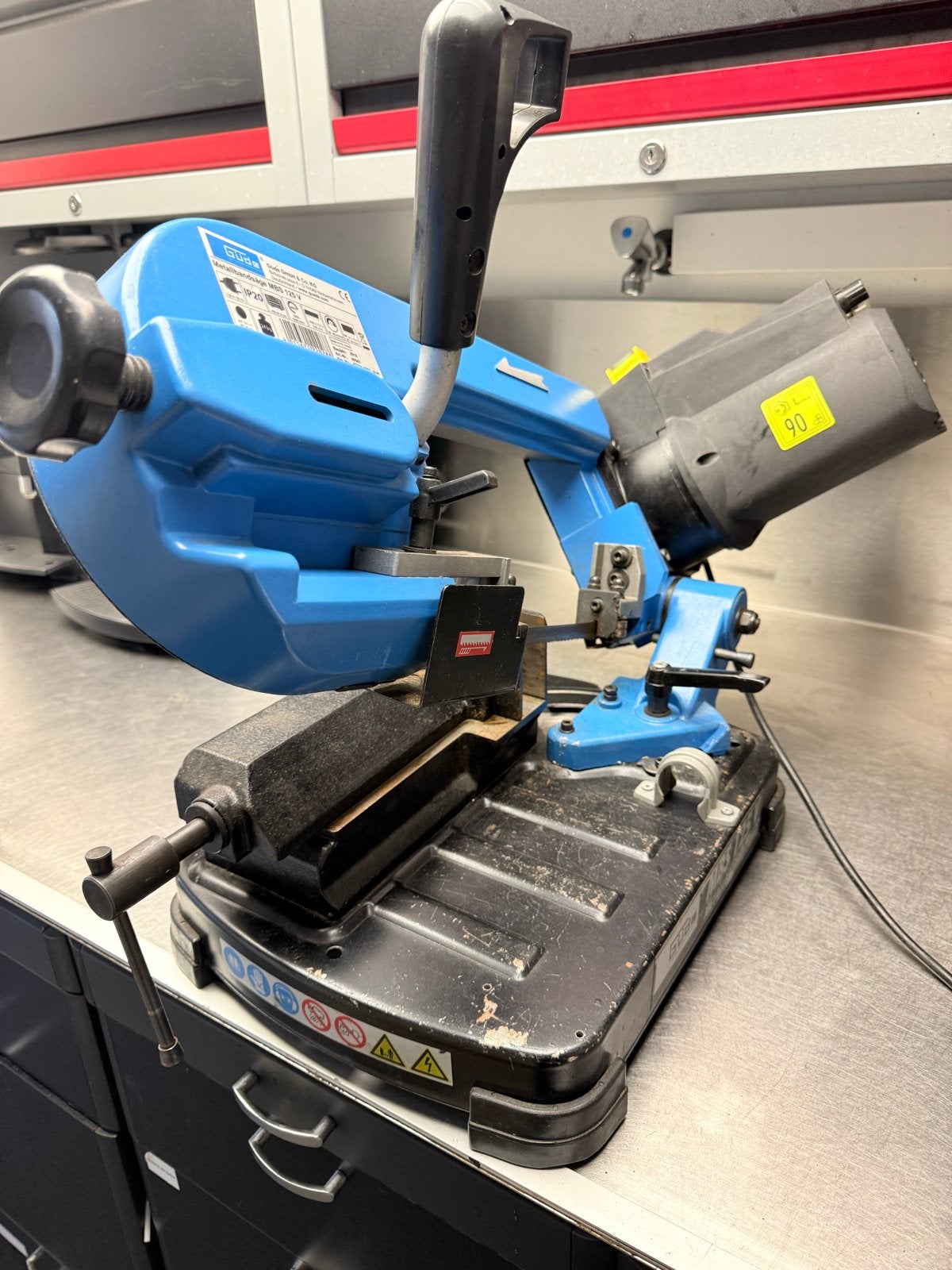 Güde metaal lintzaag/bandzaag MBS 125 V - Zo goed als nieuw, Ophalen, 70 mm of meer, Zo goed als nieuw, Lintzaag