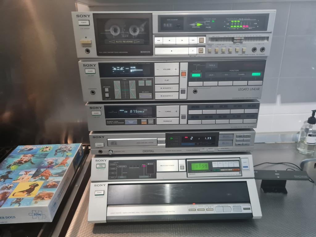 Vintage Sony Stereo Set, Audio, Tv en Foto, Stereo-sets, Gebruikt, Cassettedeck, Cd-speler, Tuner of Radio, Sony, Losse componenten