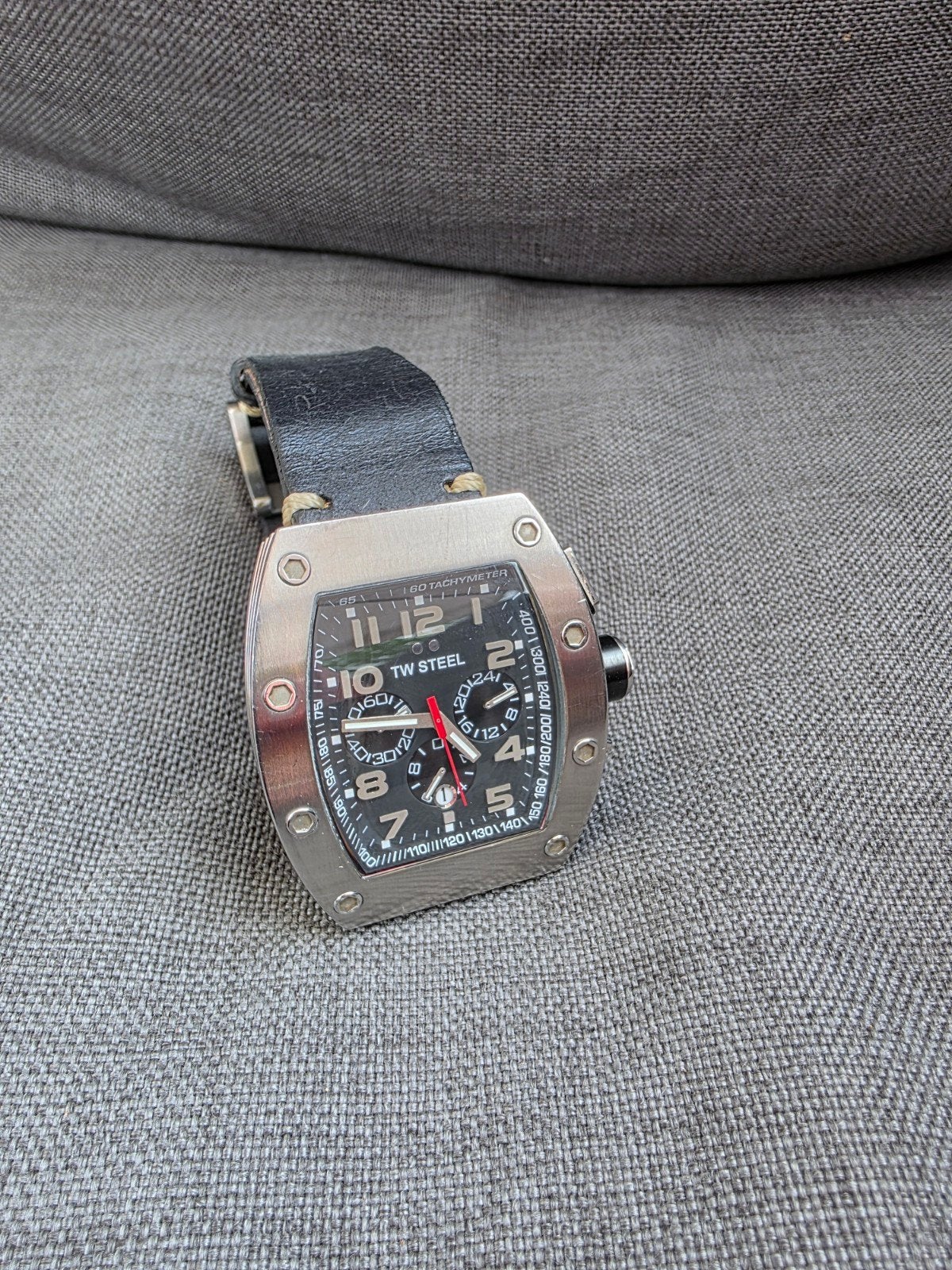 TW Steel Tonneau CE2001 Chronograaf, Ophalen of Verzenden, Gebruikt