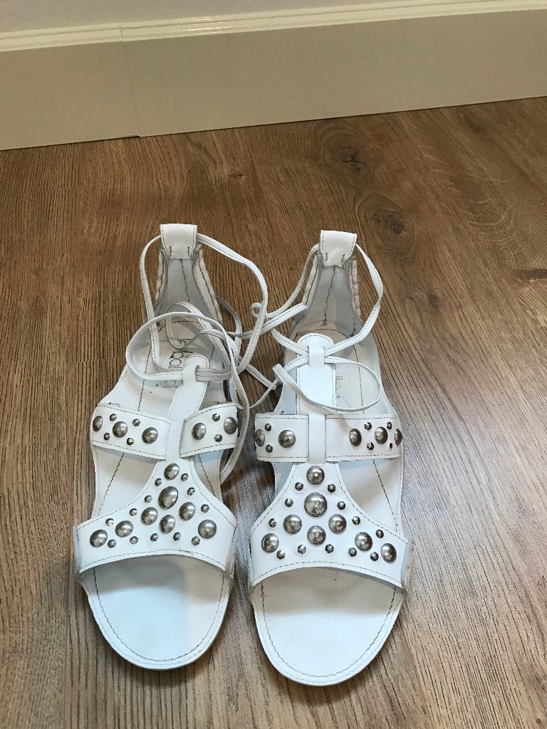 Lederen slippers wit Le Ballon, Kleding | Dames, Wit, Ophalen, Slippers, Le Ballon