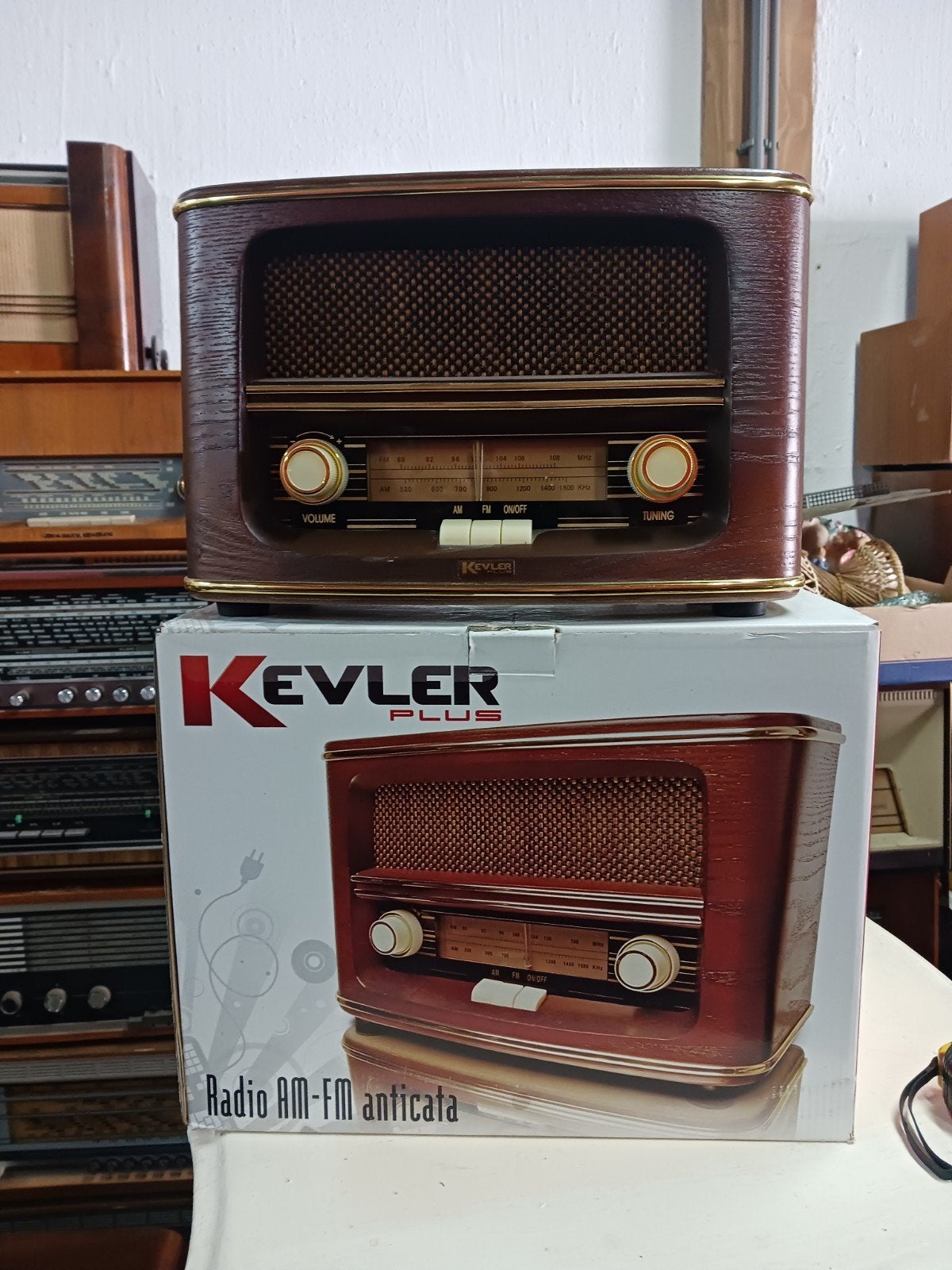 Tafel radio Kevler retro, Ophalen of Verzenden