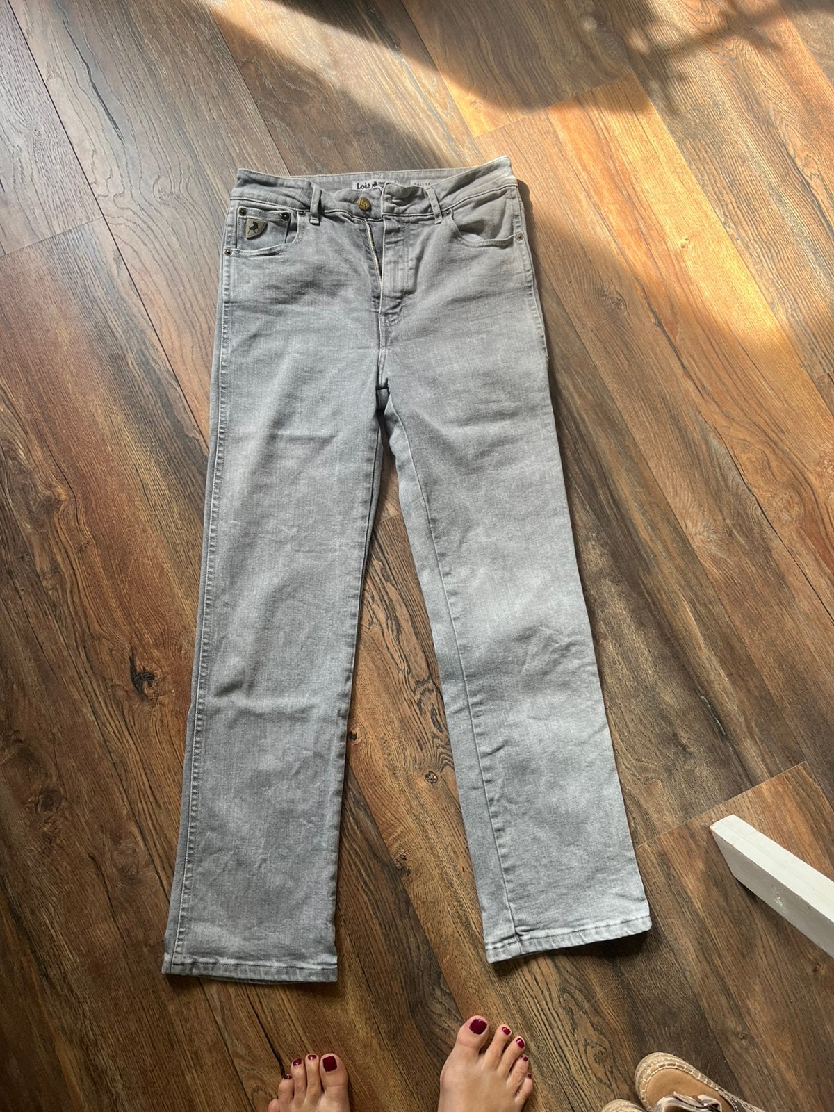 Lois spijkerbroek cropped straight maat 29/32, Ophalen of Verzenden, Zo goed als nieuw, Grijs, W28 - W29 (confectie 36)