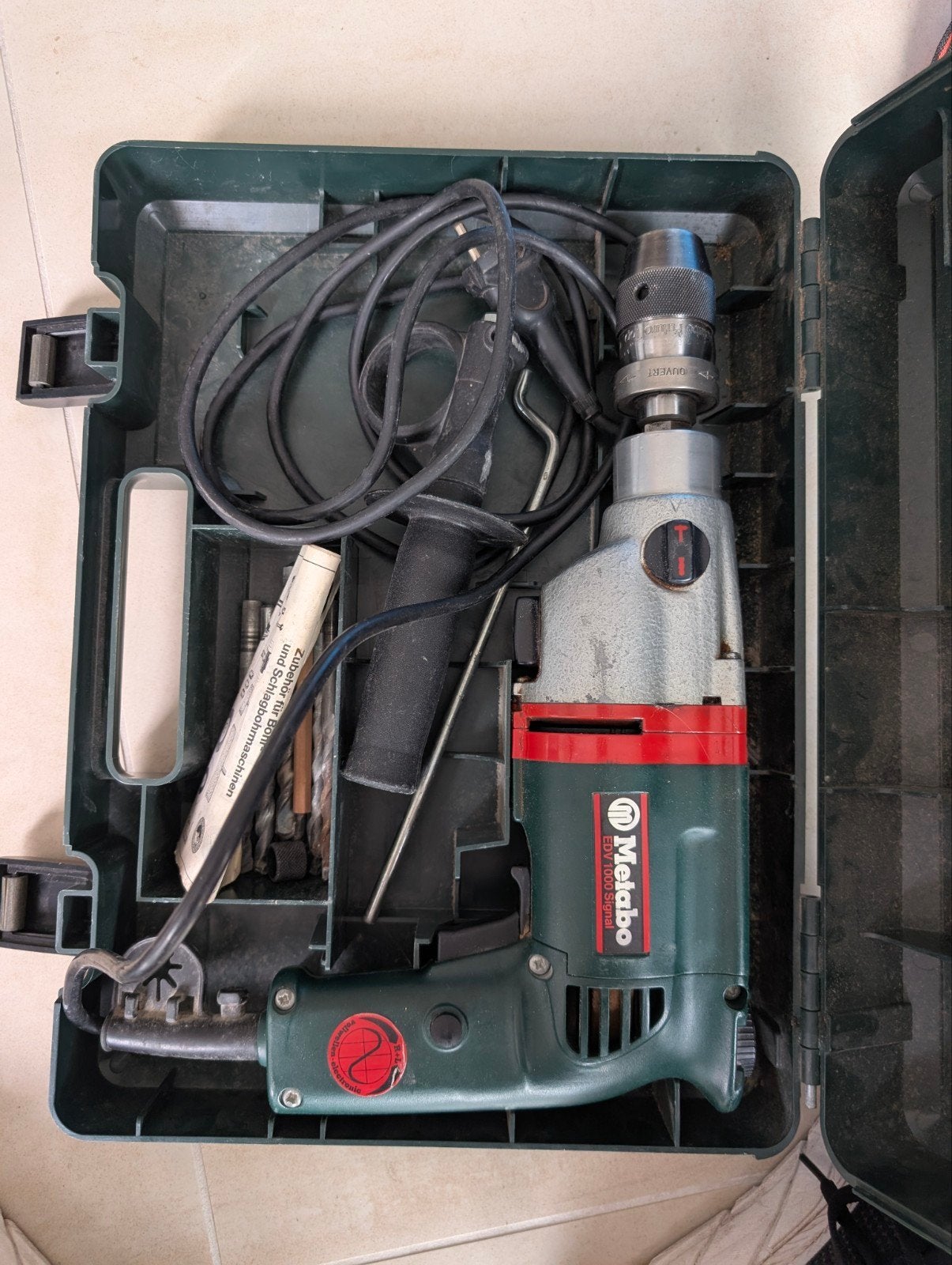 Metabo Klopboormachine - Made in W. Germany, Boormachine, Ophalen of Verzenden, Klopboormechanisme, Gebruikt