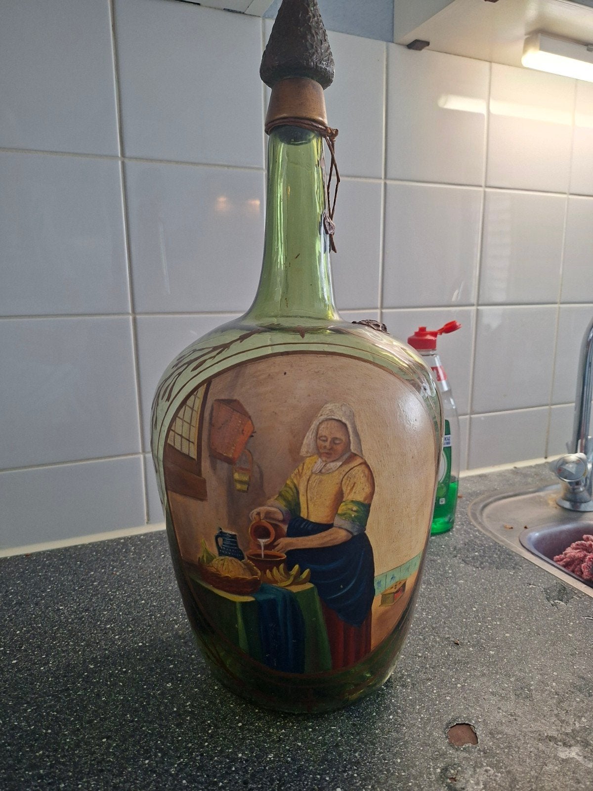 gistfles Dame Jeanne 'Het Melkmeisje, Ophalen