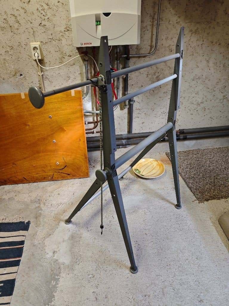 Technische Tekentafel  + tekenarm + oude lamp, Ophalen, Gebruikt, 130 tot 150 cm, Verlichting