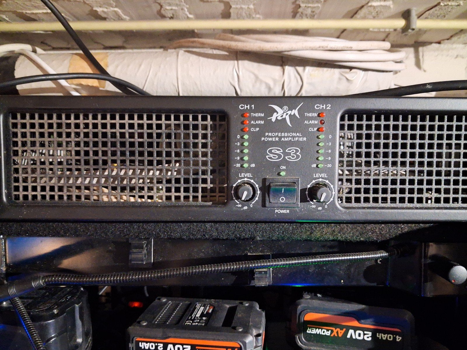 Professionele PA Versterker - park S3, Ophalen, Gebruikt, 1000 watt of meer, P.A.