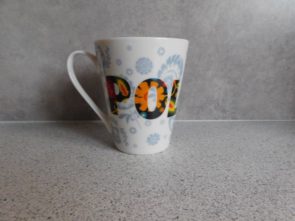 Mok 10x9 cm. Bloemen Polska Poland, Huis en Inrichting, Keuken | Servies, Ophalen of Verzenden, Zo goed als nieuw, Overige stijlen