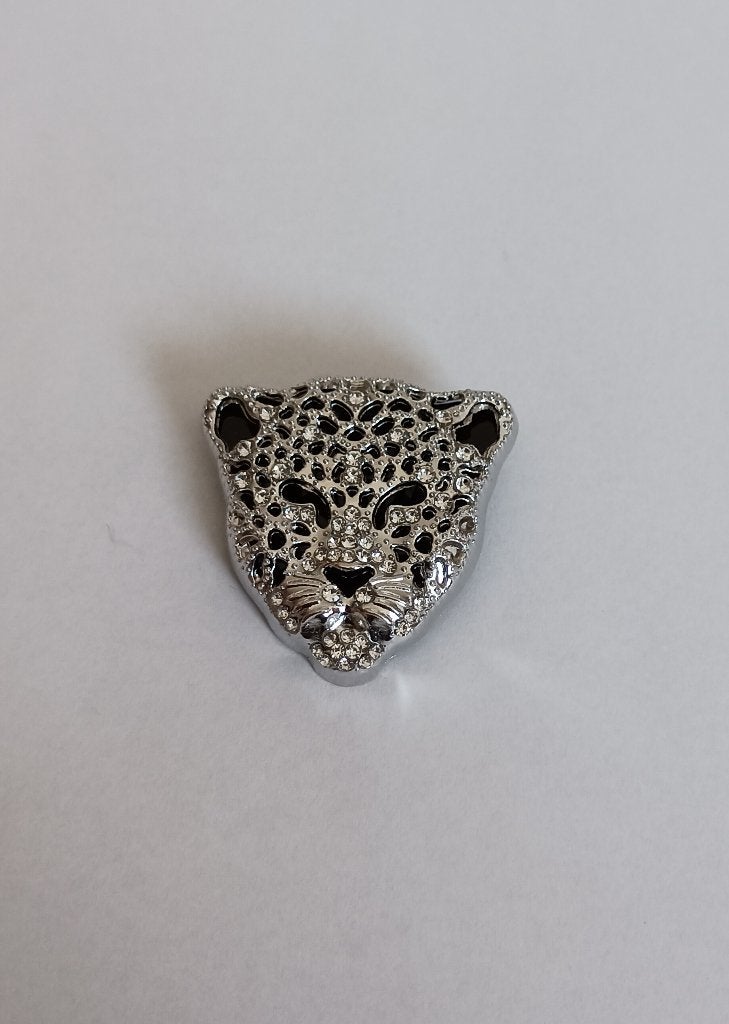 Luipaardkop broche, Overige materialen, Overige kleuren, Minder dan 4 cm, Nieuw