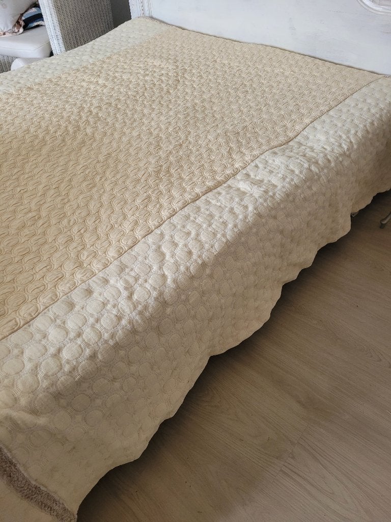 Vintage sprei in nieuwstaat, Antiek en Kunst, Curiosa en Brocante, Ophalen of Verzenden