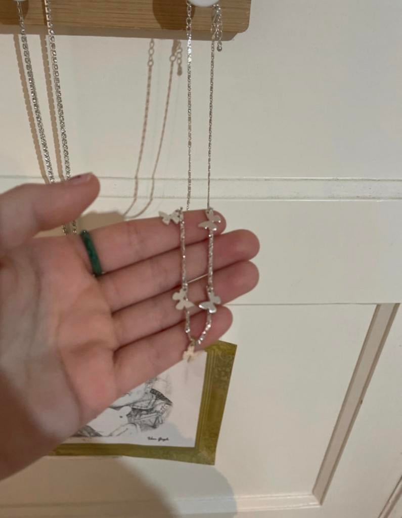 Vlinder ketting, Overige materialen, Verstelbaar, Nieuw, Ophalen of Verzenden