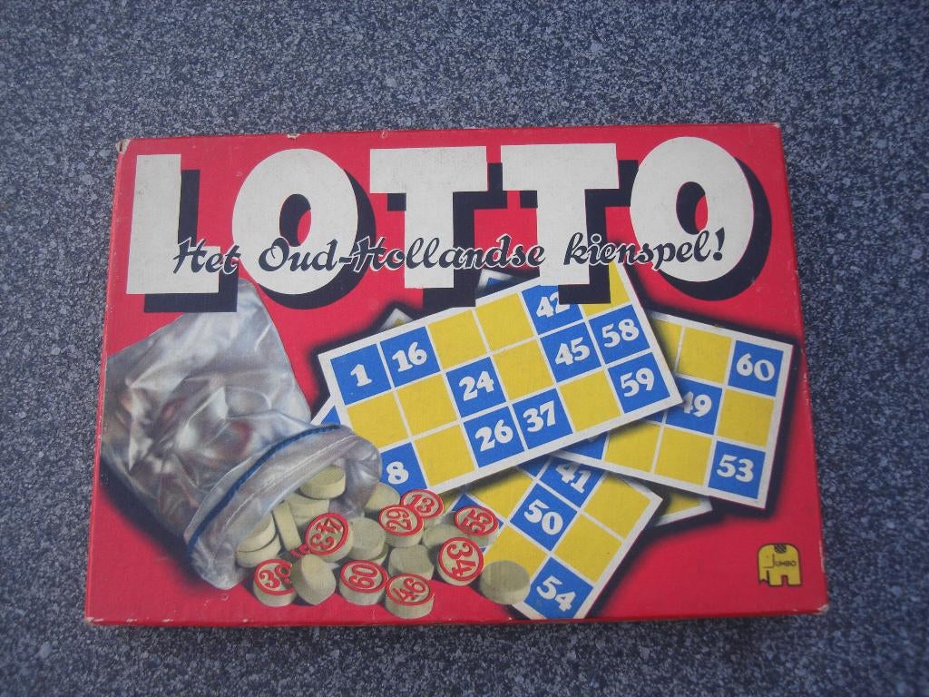 Lotto, het Oud-Hollandse kienspel, versie 1959, Ophalen of Verzenden, Gebruikt, JUMBO