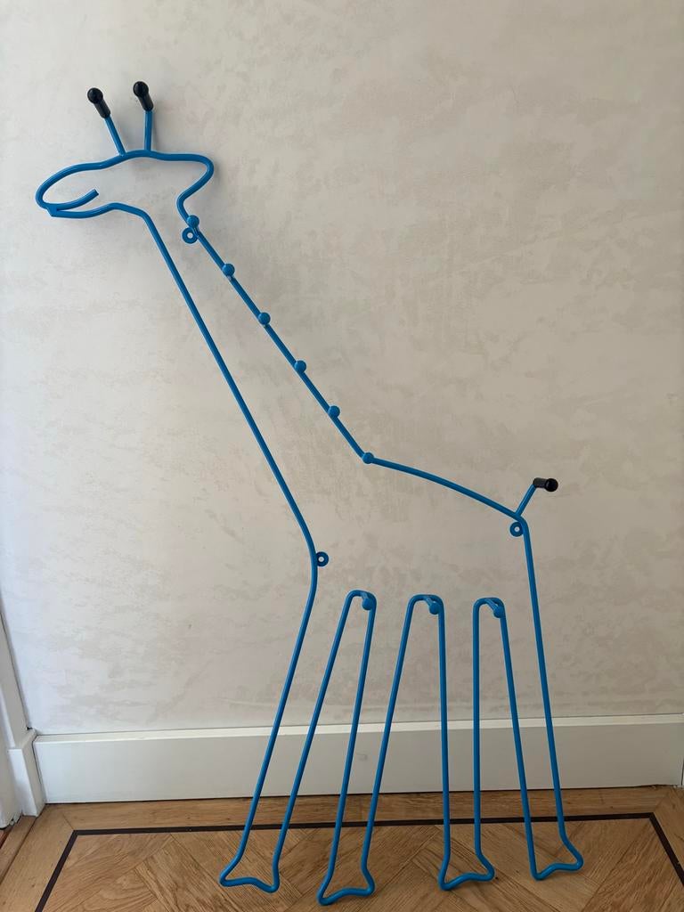 Vintage IKEA Giraffe Blauw Draadwerk - Decoratief item, Ophalen, Vintage, Gebruikt, Blauw