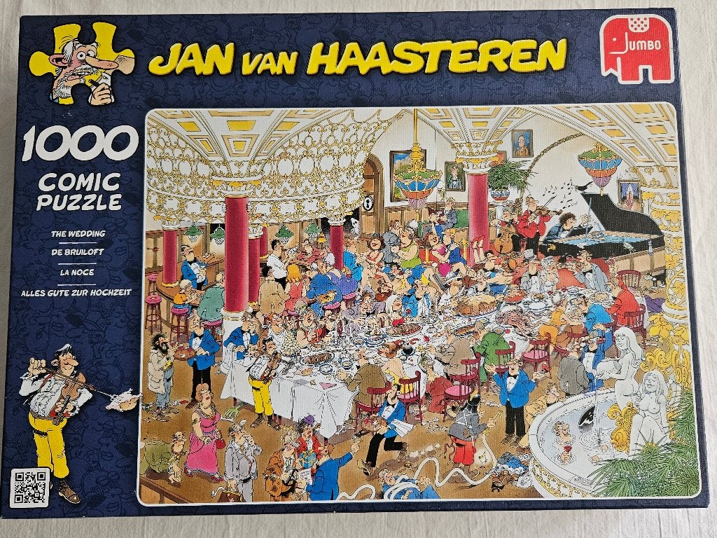 Jan van Haasteren 1000 st De bruiloft, Ophalen of Verzenden, 500 t/m 1500 stukjes, Zo goed als nieuw, Legpuzzel
