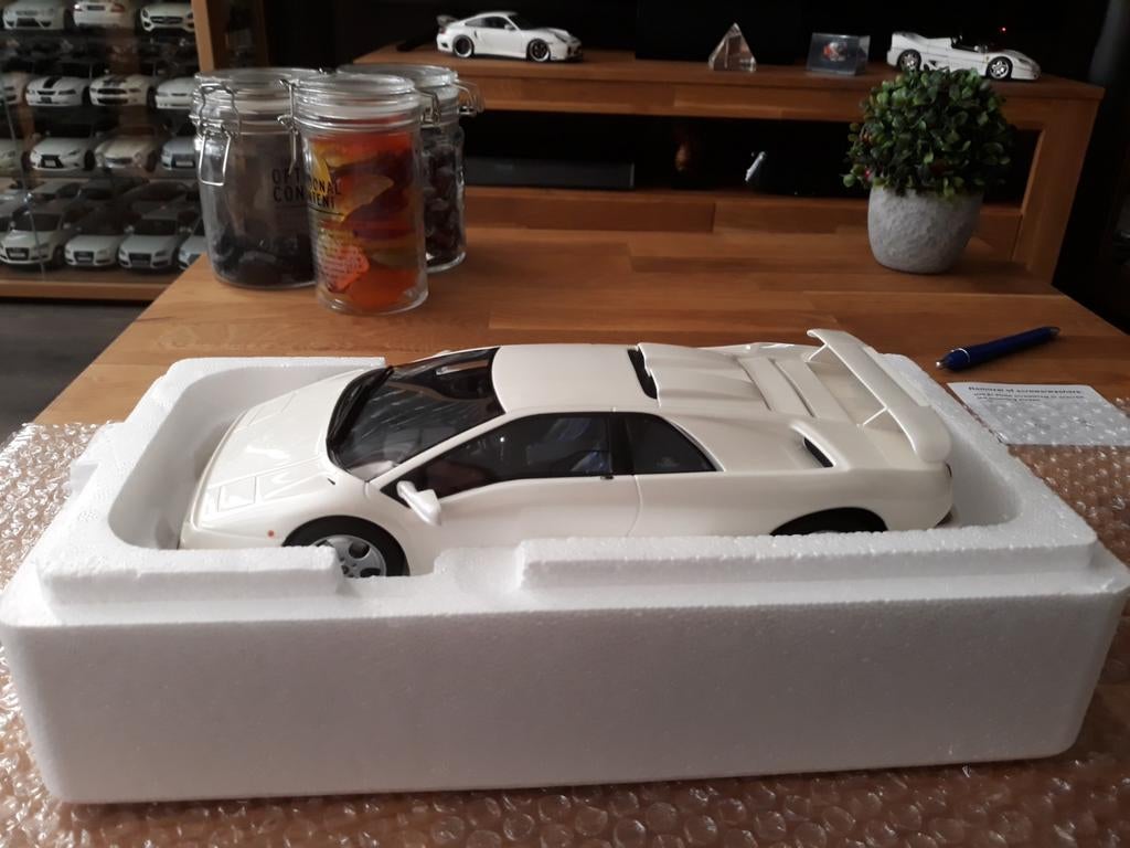 Kyosho GT Spirit Lamborghini Diablo SE30 Jotta wit, Ophalen of Verzenden, Zo goed als nieuw, Auto, Kyosho