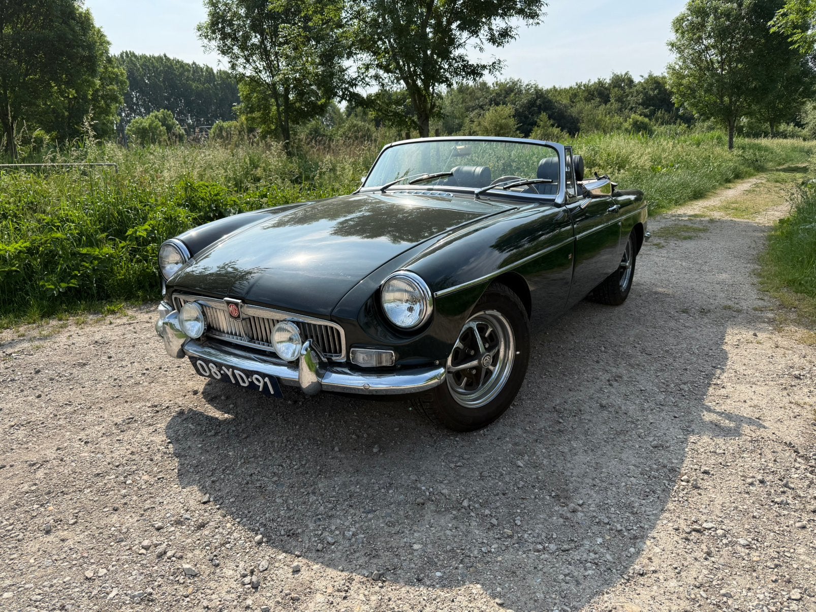 MG B Roadster 1974 groen 1.8, Ophalen
