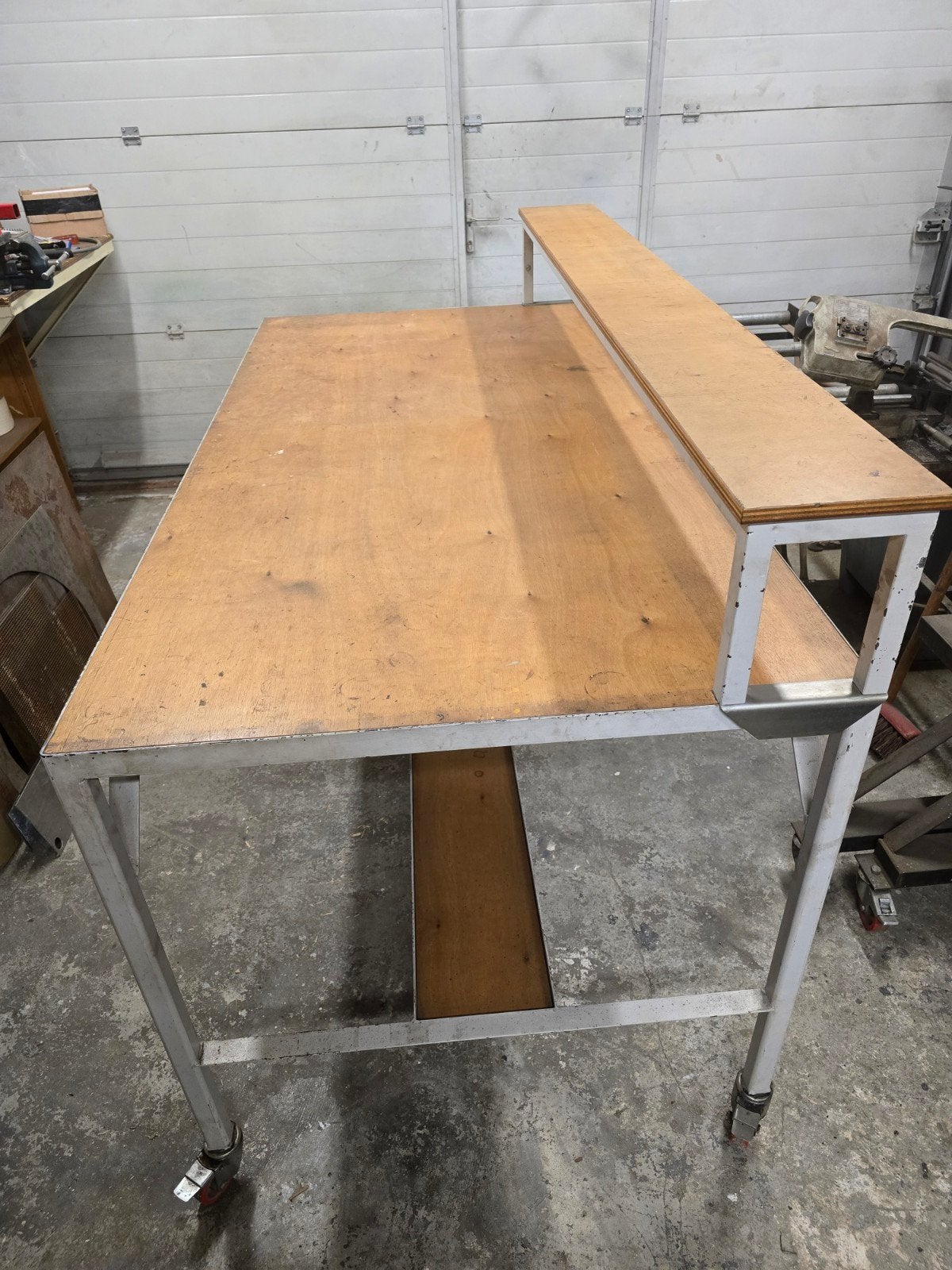 Inpaktafel, aflegtafel, werktafel 2x1m., Ophalen, Gebruikt